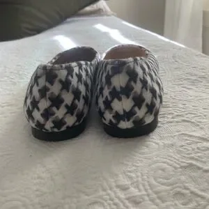 Jimmy Choo Black and Gray Checkered Slip-Ons JIMMY CHOO Plaid Pattern Slip-Ons in Multicolor [Size42/US9  main image 4